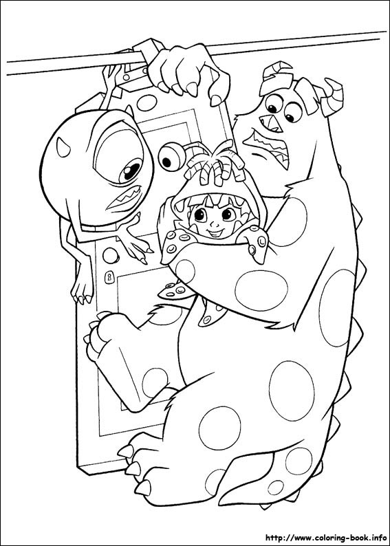 Monsters, inc. coloring picture